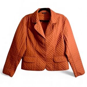 Index Terracotta Quilted Snap Jacket - PTP 21